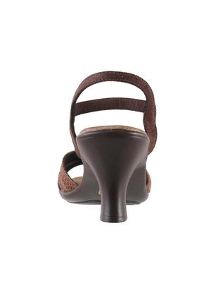 brown pu back strap sandals - 14423015 - Standard Image - 3