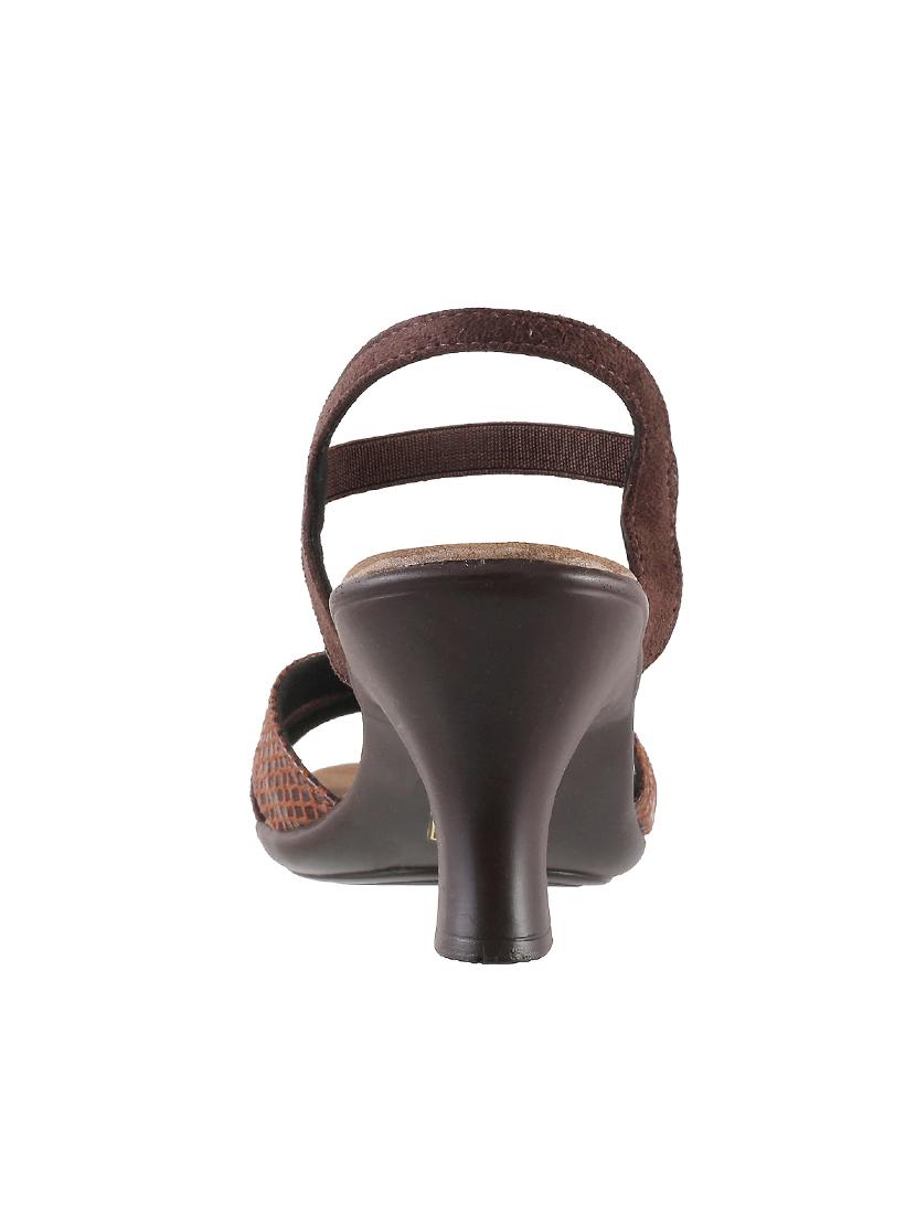 brown pu back strap sandals - 14423015 - Zoom Image - 3