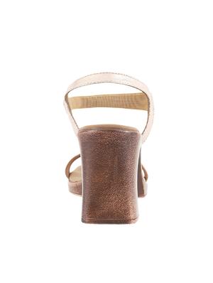 beige pu back strap sandals - 14423036 - Standard Image - 3