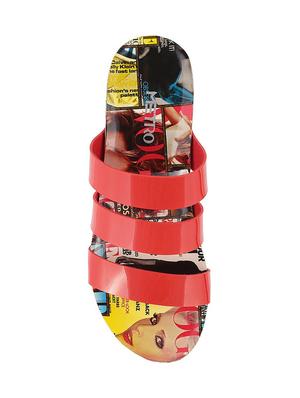 red tpr slip on wedges - 14423037 - Standard Image - 3