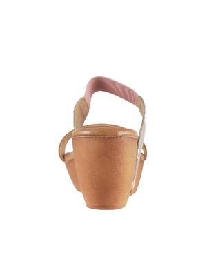 beige pu slip on wedges - 14423053 - Standard Image - 3