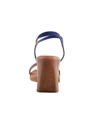blue pu back strap sandals - 14423061 - Standard Image - 3