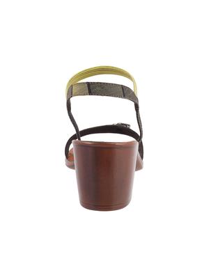 green pu back strap sandals - 14423071 - Standard Image - 3