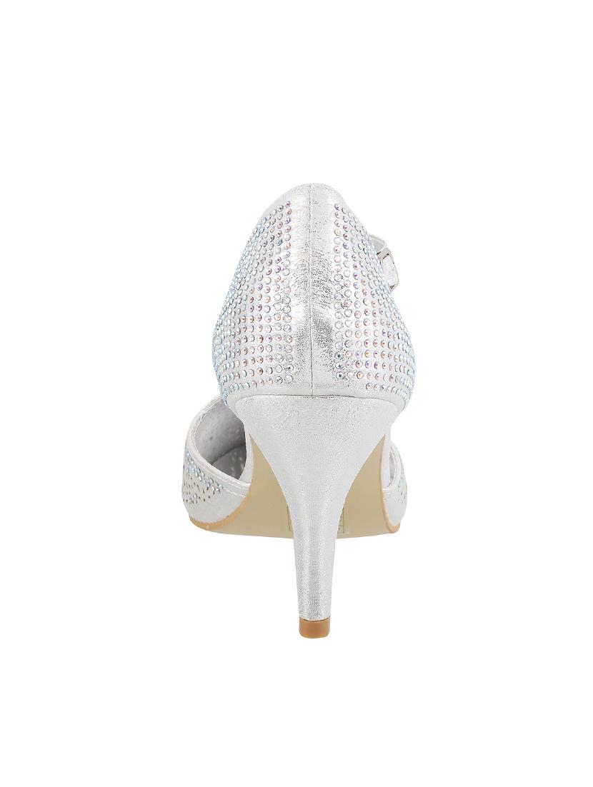 silver ankle strap sandal - 14423174 - Zoom Image - 3