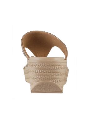 gold open thong wedge - 14423195 - Standard Image - 3