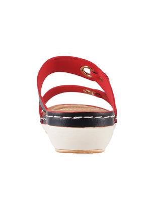 black pu slip on wedges - 14423245 - Standard Image - 3