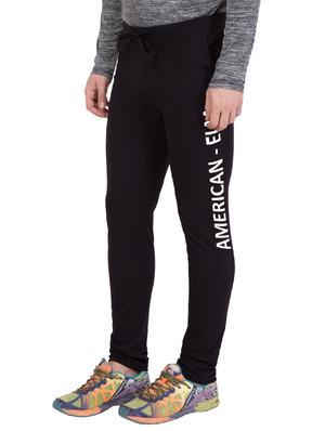 black cotton track pant - 14424790 - Standard Image - 3