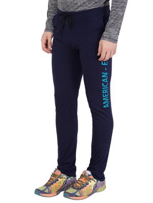 navy blue cotton track pant - 14424794 - Standard Image - 3