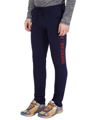 navy blue cotton track pant - 14424796 - Standard Image - 3