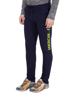 navy blue cotton track pant - 14424798 - Standard Image - 3