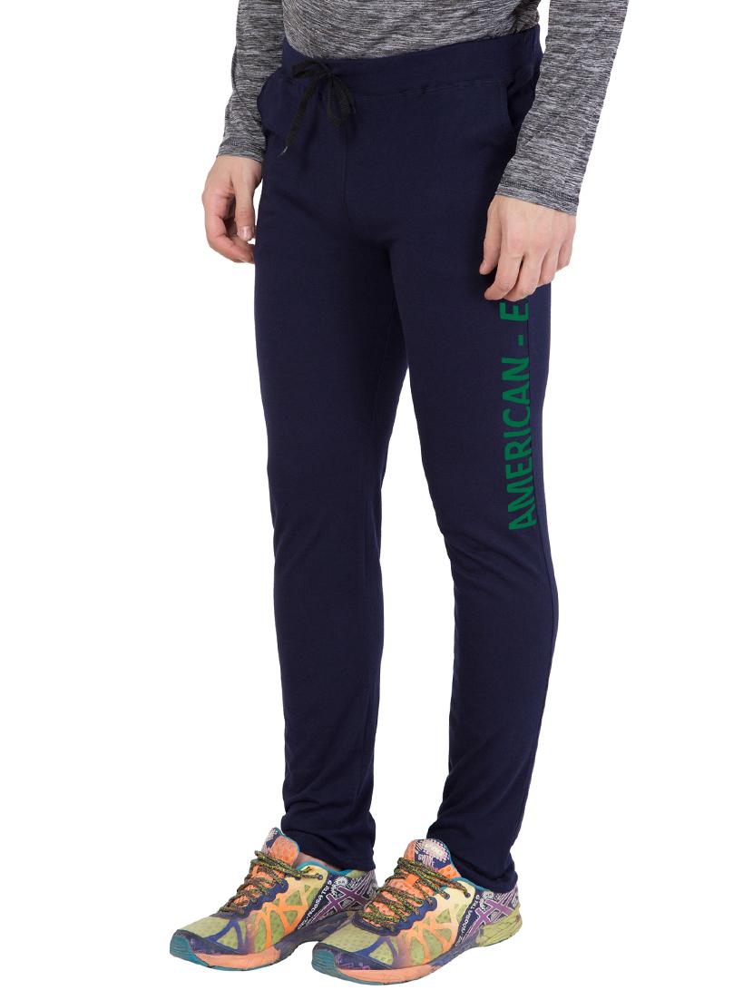 navy blue cotton track pant - 14424800 - Zoom Image - 3