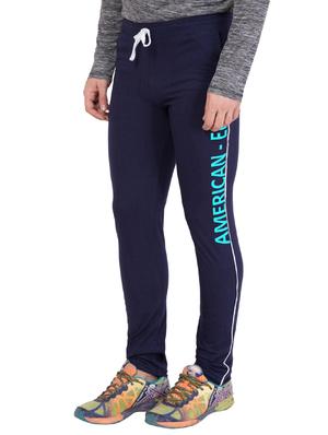 navy blue cotton track pant - 14424801 - Standard Image - 3