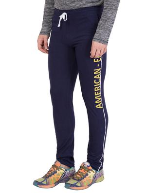 navy blue cotton track pant - 14424802 - Standard Image - 3