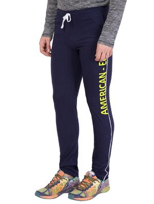 navy blue cotton track pant - 14424805 - Standard Image - 3