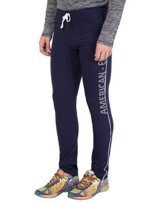 navy blue cotton track pant - 14424806 - Standard Image - 3