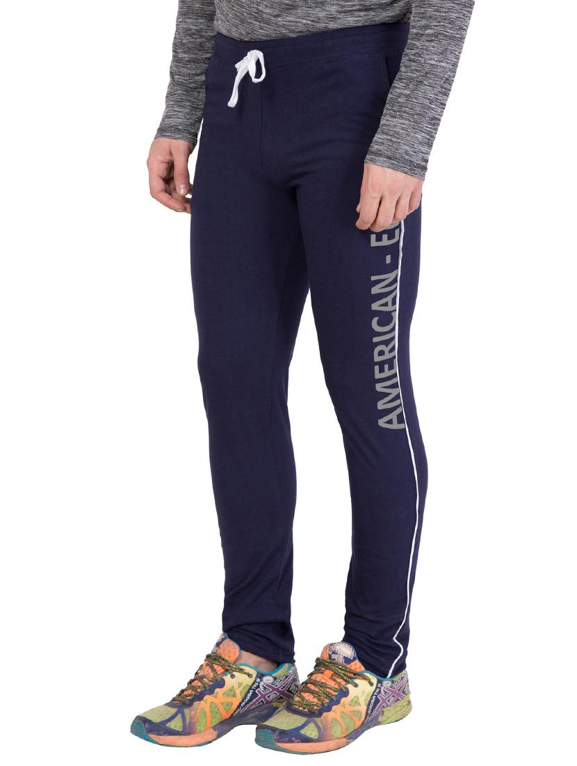navy blue cotton track pant - 14424806 - Zoom Image - 3