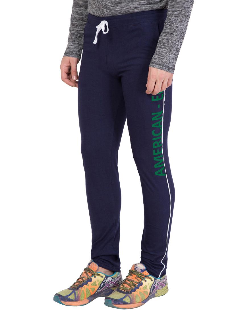 navy blue cotton track pant - 14424807 - Zoom Image - 3