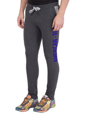 grey cotton track pant - 14424811 - Standard Image - 3