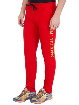red cotton track pant - 14424831 - Standard Image - 3