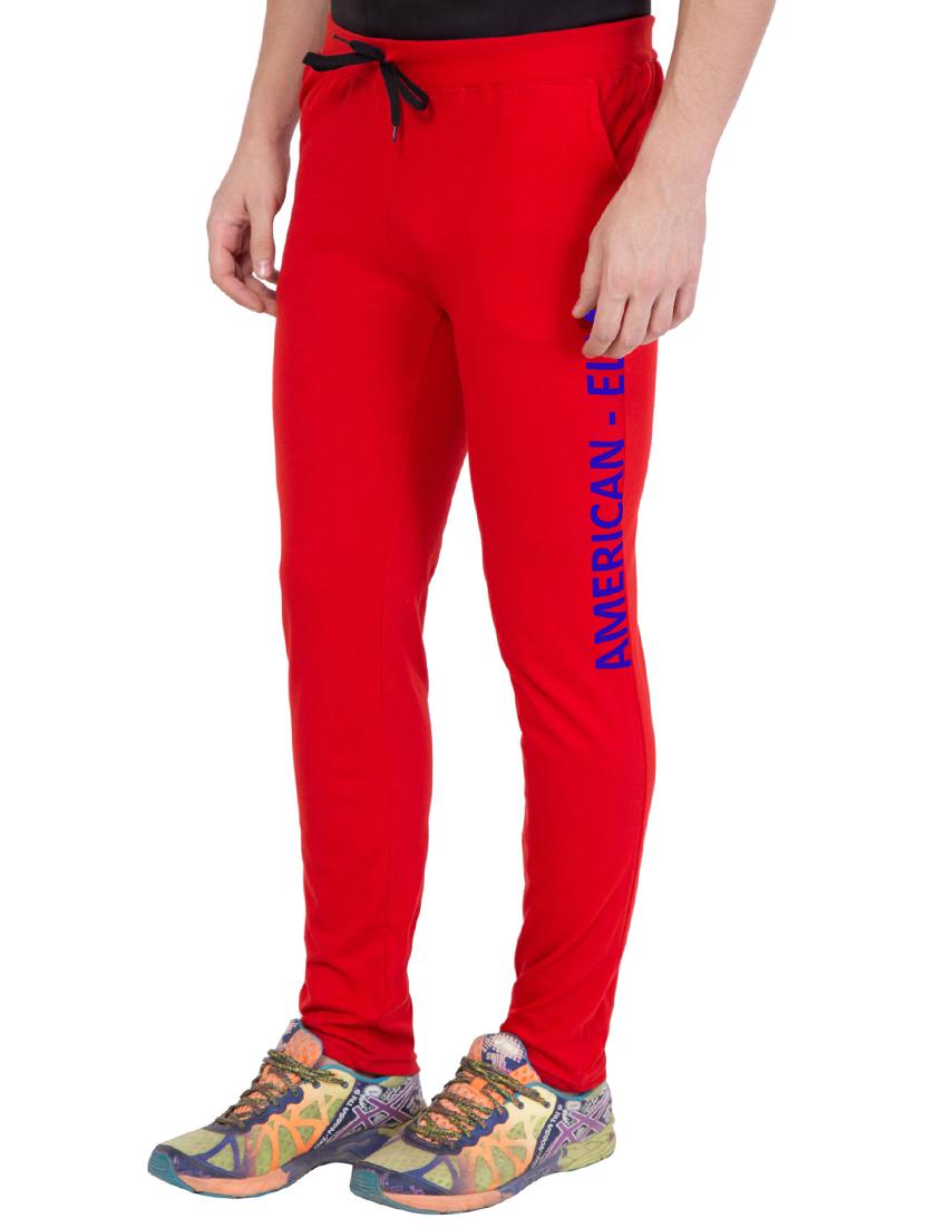red cotton track pant - 14424832 - Zoom Image - 3