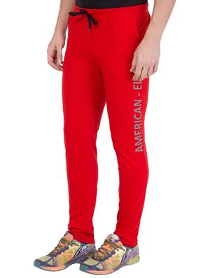 red cotton track pant - 14424836 - Standard Image - 3