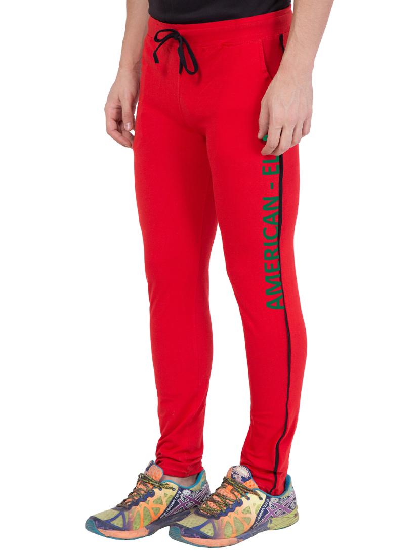 red cotton track pant - 14424845 - Zoom Image - 3