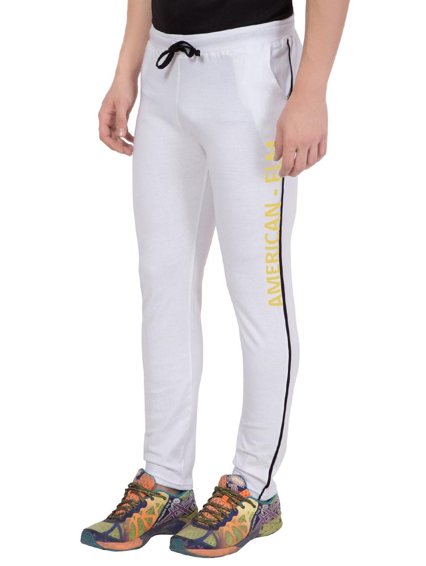 white cotton track pant - 14424847 - Zoom Image - 3