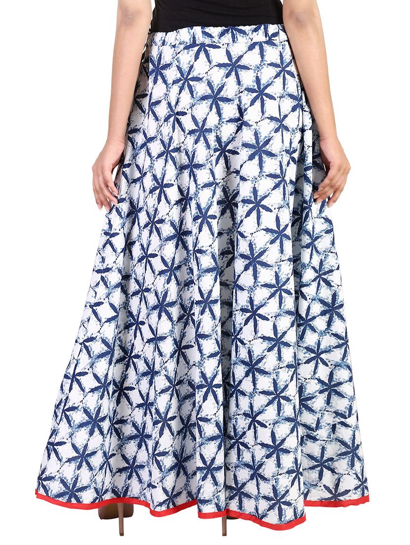 White cotton maxi skirt - 14425055 - Zoom Image - 3