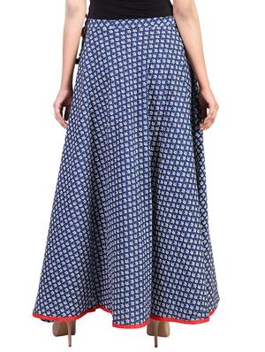 blue cotton maxi skirt - 14425056 - Standard Image - 3