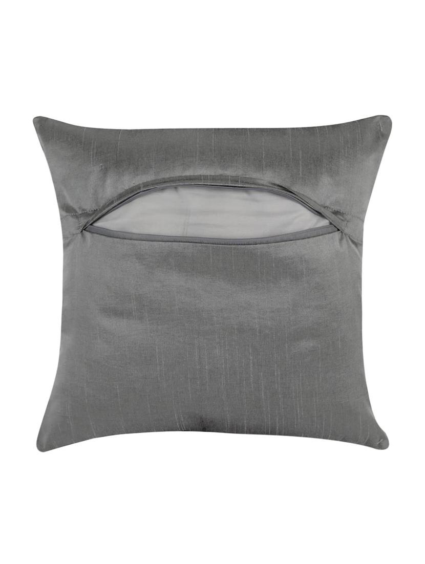 Poly Silk Single Rajasthani Traditional Cushion Cover By Rajrang - 14425213 - Zoom Image - 3