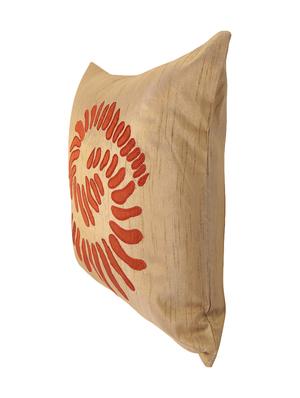 Poly Silk Single Rajasthani Traditional Cushion Cover By Rajrang - 14425216 - Standard Image - 3