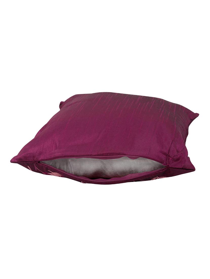 Poly Silk Single Rajasthani Traditional Cushion Cover By Rajrang - 14425218 - Zoom Image - 3