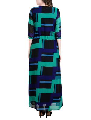 geometric printed maxi dress - 14425592 - Standard Image - 3