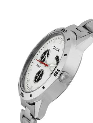 Crude combo of 2 Stainless Steel men's watch-rg741 with white & Black Dial - 14427054 - Standard Image - 3