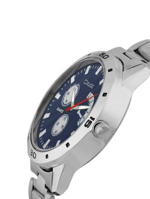 Crude combo of 2 Stainless Steel men's watch-rg742 with white & Blue Dial - 14427055 - Standard Image - 6