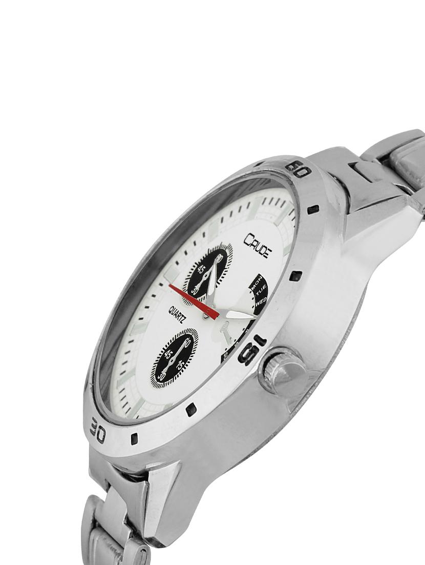 Crude combo of 2 Stainless Steel men's watch-rg742 with white & Blue Dial - 14427055 - Zoom Image - 3