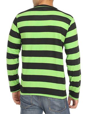 green cotton striped t-shirt - 14427660 - Standard Image - 3