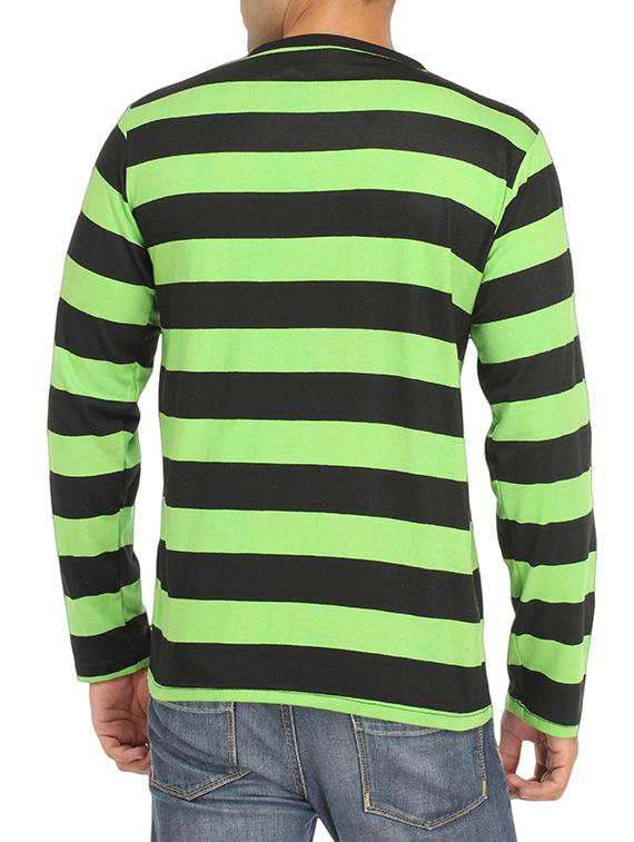 green cotton striped t-shirt - 14427660 - Zoom Image - 3