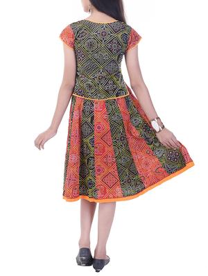 red and black cotton skirt set - 14429044 - Standard Image - 3
