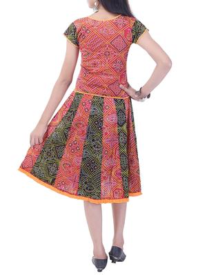 blue and black cotton skirt set - 14429048 - Standard Image - 3