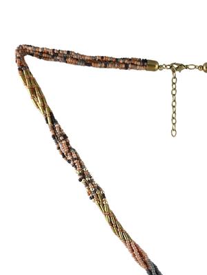 multi metal long necklace - 14429228 - Standard Image - 3