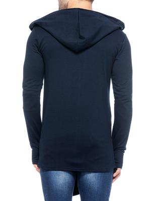 navy blue cotton shrug - 14430707 - Standard Image - 3