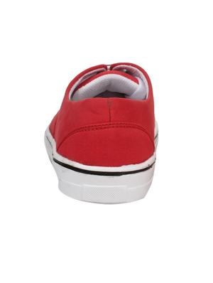 red fabric laceup sneakers - 14432177 - Standard Image - 3