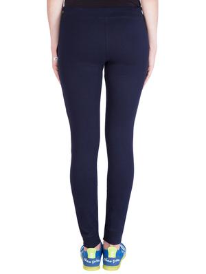 navy blue cotton track pants - 14432445 - Standard Image - 3