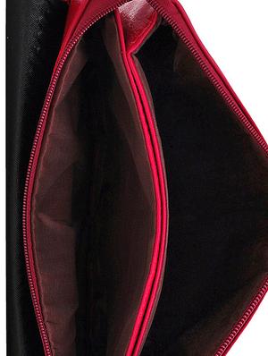 maroon leatherette sling bag - 14432620 - Standard Image - 3