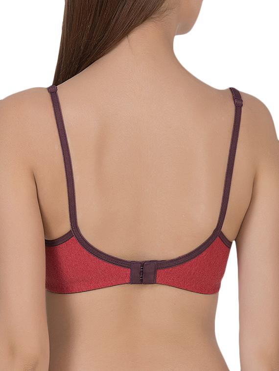 red cotton tshirt bra - 14432805 - Zoom Image - 3