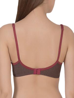 brown cotton tshirt bra - 14432806 - Standard Image - 3