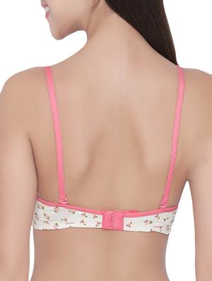 beige polyamide tshirt bra - 14432809 - Standard Image - 3