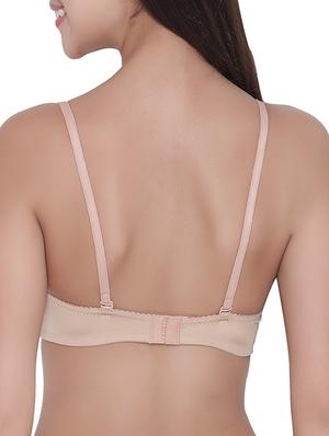 beige polyamide bra - 14432820 - Standard Image - 3