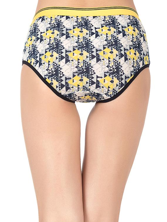yellow cotton hipster panty - 14432849 - Zoom Image - 3